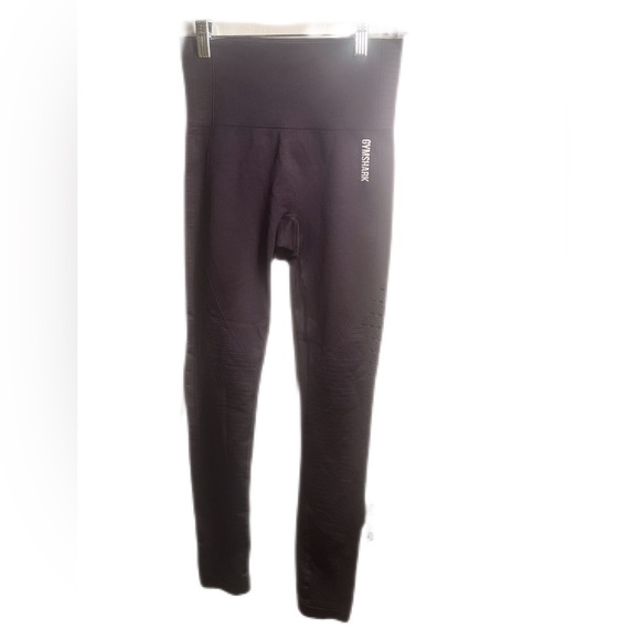 Gymshark Energy black casual yoga lightweight athletic Seamless Leggings tight S - Picture 2 of 3